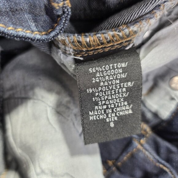 1822 Denim Bermuda Shorts Womens 6 Blue Vintage Stretch Classic Mid Rise Jeans - Picture 10 of 14